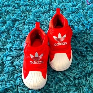 Adidas, Red, Boots, Boys, Toddler Size 10